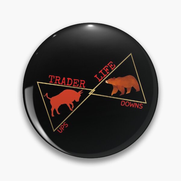 Item preview, TRADER LIFE UPS DOWNS WITH BULL BEAR designed and sold by Awesome &  Affordable.