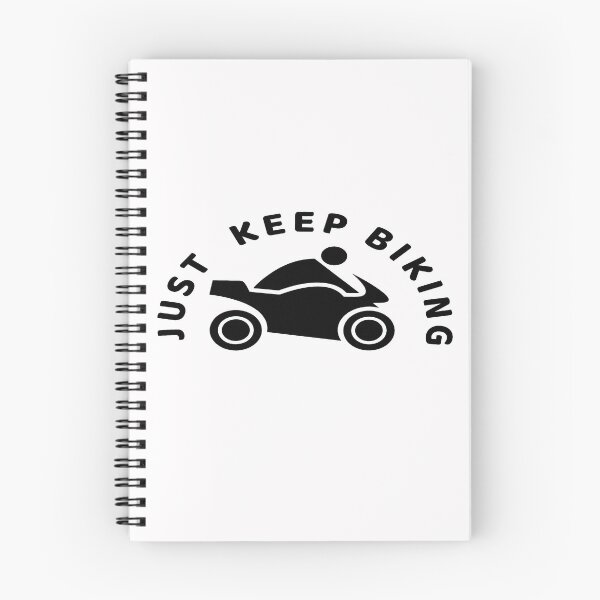 Item preview, Just Keep Biking Motorcycle In Black designed and sold by Indra Agrawal.