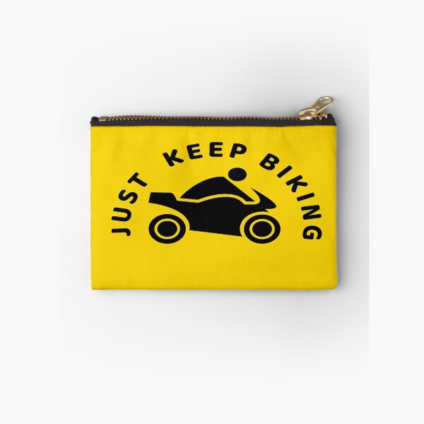 Item preview, Just Keep Biking Motorcycle In Black designed and sold by Indra Agrawal.