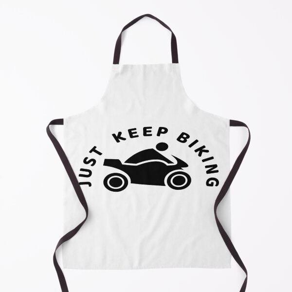 Item preview, Just Keep Biking Motorcycle In Black designed and sold by Indra Agrawal.