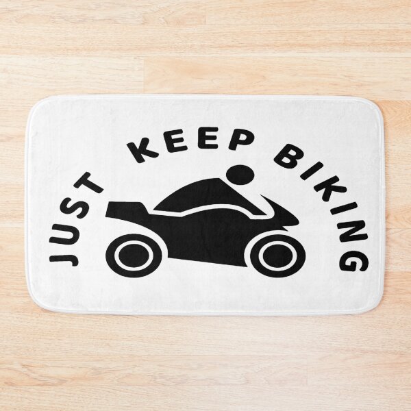 Item preview, Just Keep Biking Motorcycle In Black designed and sold by Indra Agrawal.