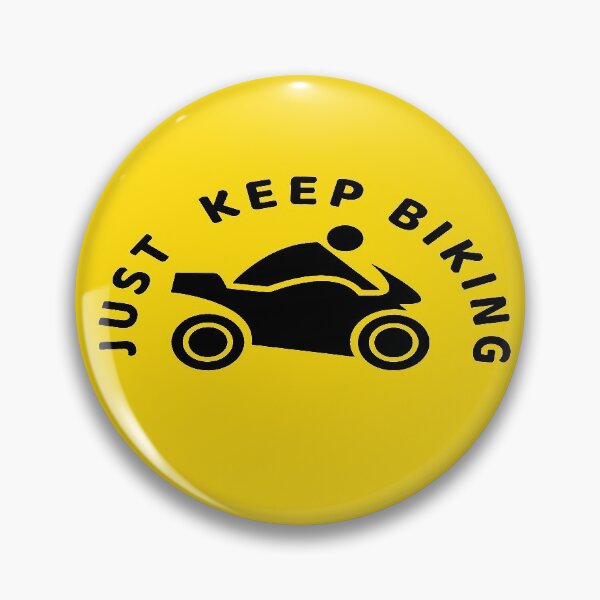 Item preview, Just Keep Biking Motorcycle In Black designed and sold by Indra Agrawal.