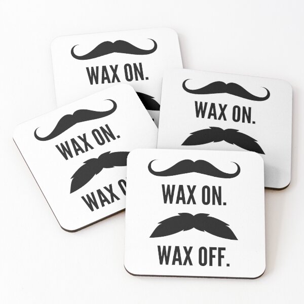 Item preview, Wax On, Wax Off Mustache Design designed and sold by BravenWild.