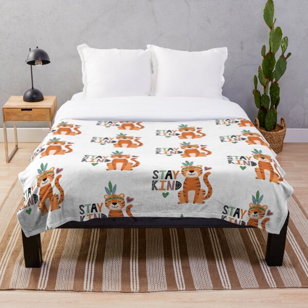 Item preview, Manténgase amable lindo tigre tribal designed and sold by AGDStudio.