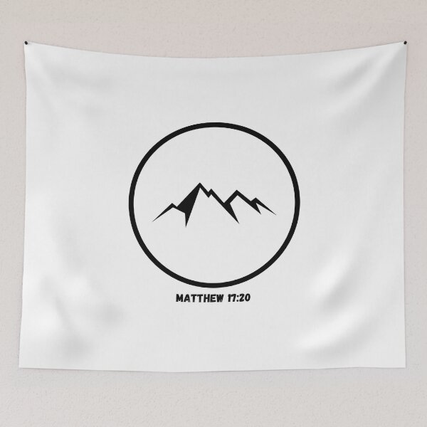 Item preview, Christian quote bible verse Faith can move mountains designed and sold by pureheartvision.