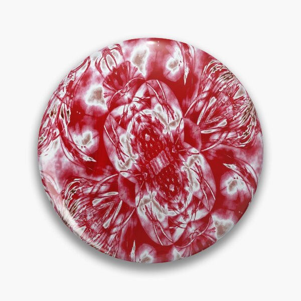 Item preview, Floral Design In Red and White designed and sold by Lynn  Marie Sharp.