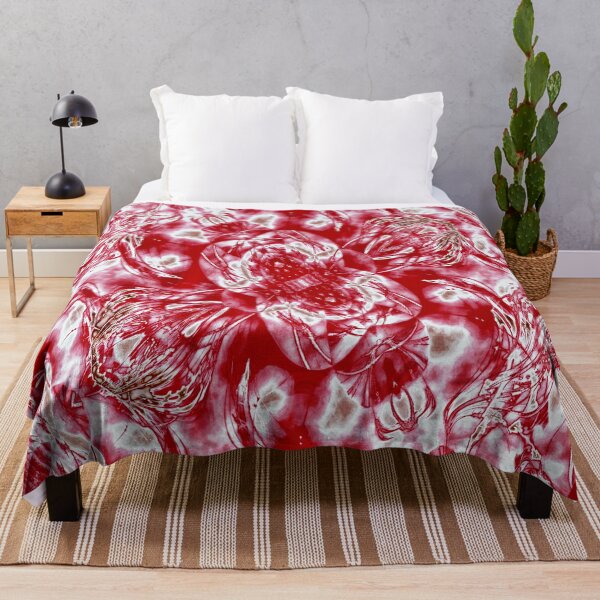 Item preview, Floral Design In Red and White designed and sold by Lynn  Marie Sharp.