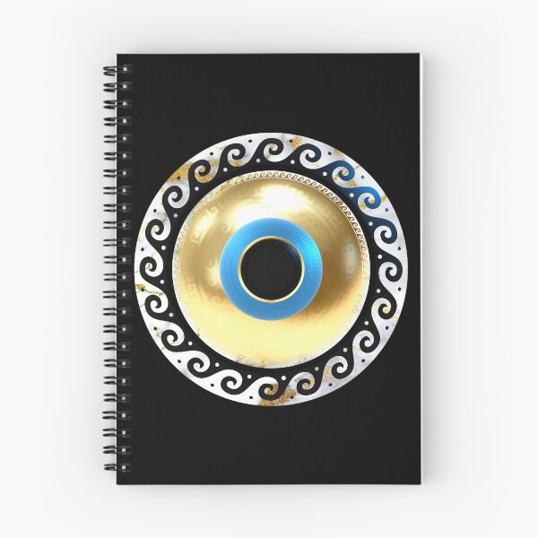 Item preview, Mati Evil Eye Black and White Gold Marble  designed and sold by Yiorgos Designs.