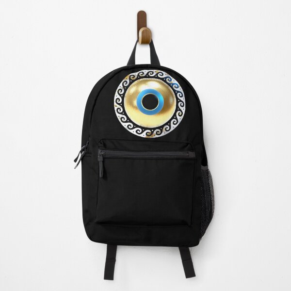 Item preview, Mati Evil Eye Black and White Gold Marble  designed and sold by Yiorgos Designs.