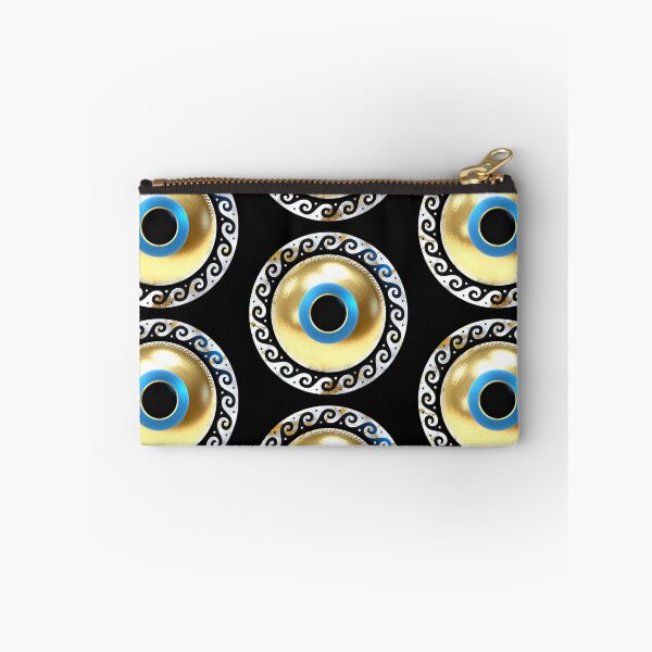 Item preview, Mati Evil Eye Black and White Gold Marble  designed and sold by Yiorgos Designs.