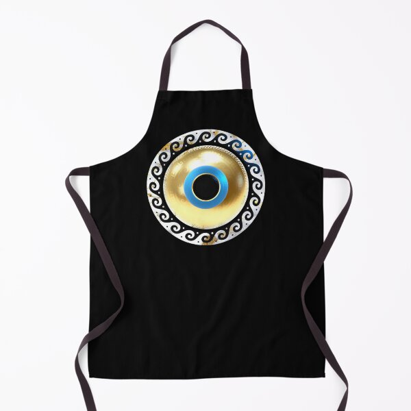 Item preview, Mati Evil Eye Black and White Gold Marble designed and sold by Yiorgos Designs.