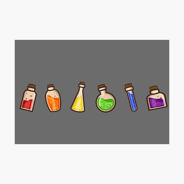 Rainbow Potions Can-shaped Glass, Dungeons and Dragons Glass, Potion Glass  