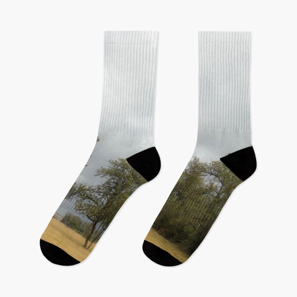Item preview, Misty rain and barn Willamette Valley Oregon US designed and sold by tamal778.
