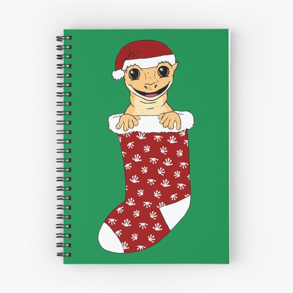 Item preview, Crested Gecko Christmas Stocking designed and sold by EcoElsa.