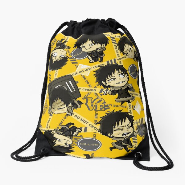 Aperçu de l'œuvre Durarara!! Izaya Orihara chibi throw blanket yellow créée et vendue par angsty-angst.