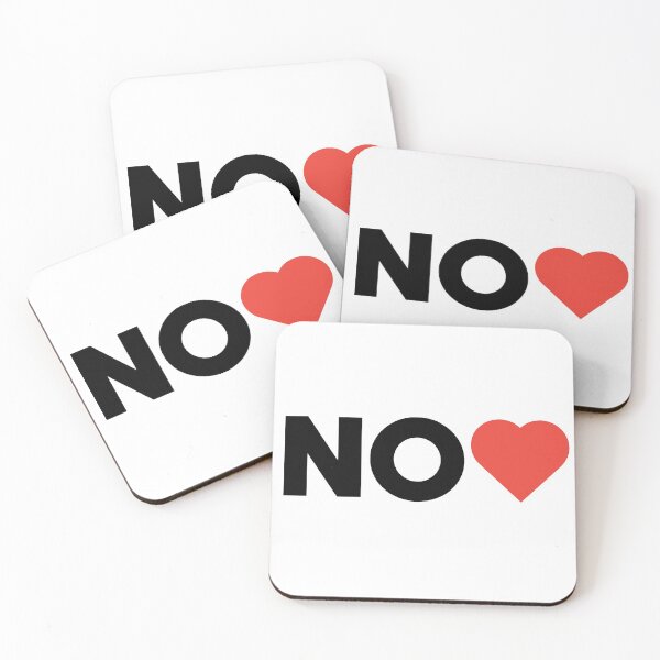 Item preview, No <3 Design designed and sold by KornerArt.