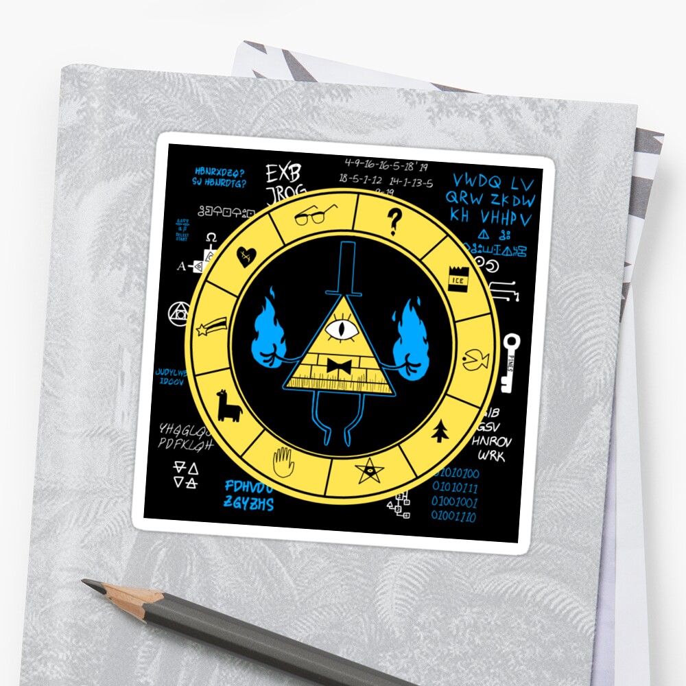 Gravity Falls Bill Cipher Zodiac Stickers By Themungoman Redbubble 8653