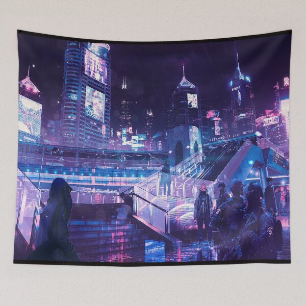 Item preview, LA Purple neon lights designed and sold by merchpub.