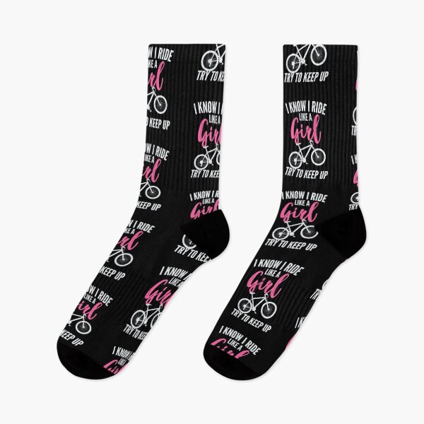 Item preview, I Know I Ride Like A Girl Try To Keep Up - Bike designed and sold by kindxinn.