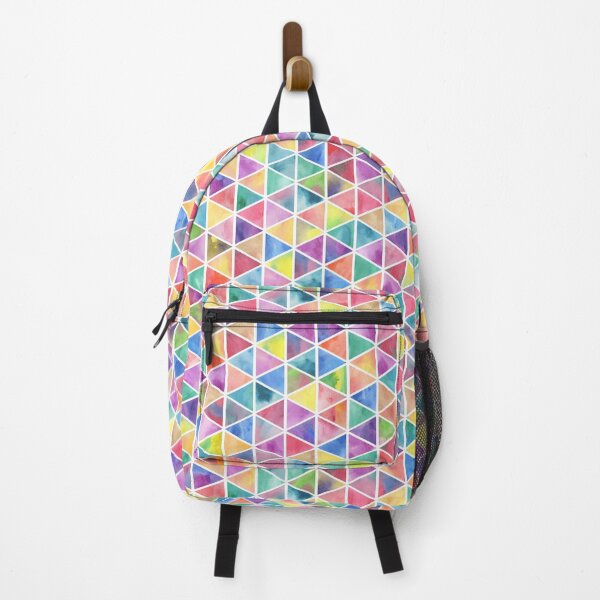 Item preview, Colorful Watercolor Pattern with Triangles designed and sold by SeaAndLight.