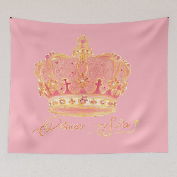 Item preview, Pink Crown Princess Sofia Oil Painting designed and sold by concettaellis.