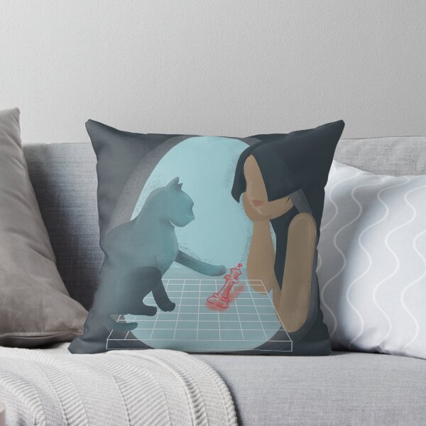Item preview, Check mate | Cat lover illustration  designed and sold by Dziepdesigns.
