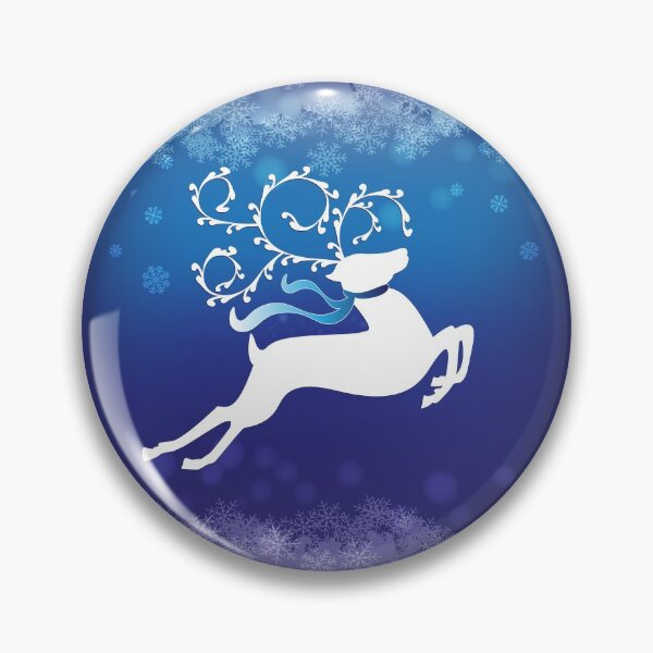 Item preview, White Reindeer - Blue 55 designed and sold by serenaking.