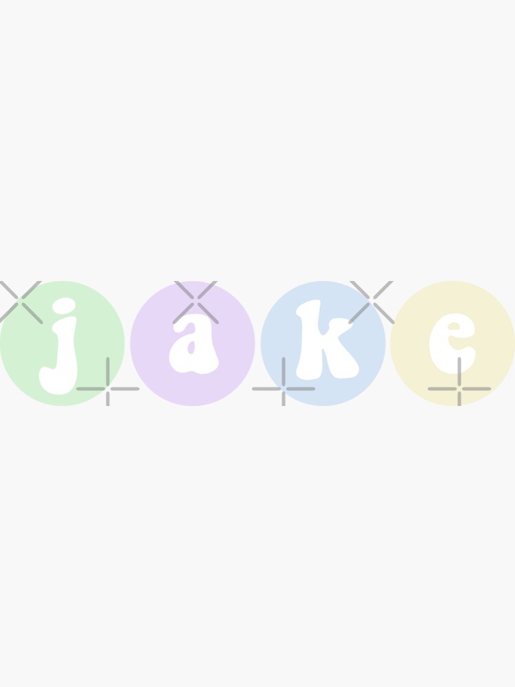 "ENHYPEN Jake pastel aesthetic bubble letters" Sticker for Sale by