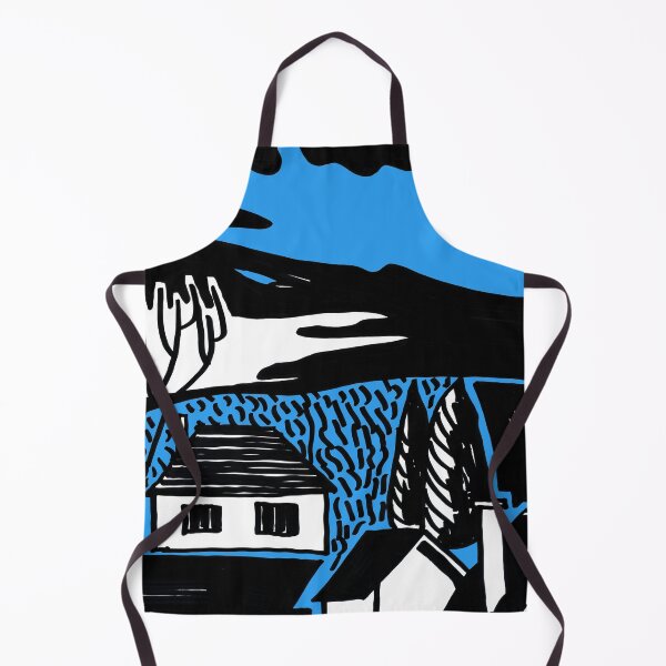 Item preview, Landscape from my House on Blue Board designed and sold by Istvan Ocztos.