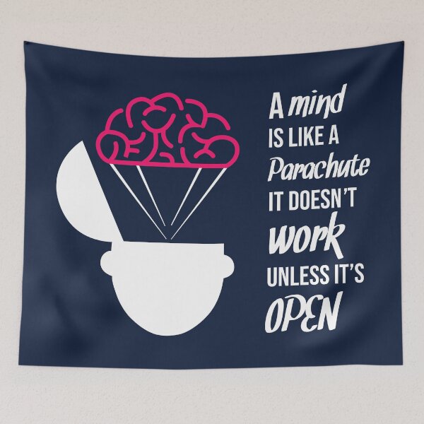 Item preview, A mind is like a Parachute, It doesn't Work unless it's OPEN designed and sold by Chaotic Neutral.