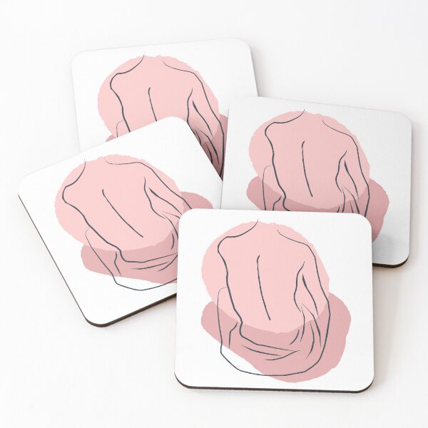 Item preview, pink nude woman illustration designed and sold by emsfunkydesigns.