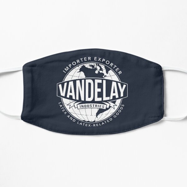 Jerry Seinfeld George Costanza Art Vandelay Industries Kramer Kramerica Jason Alexander shrinkage Elaine Benes nineties 90s TV show T Shirt Flat Mask