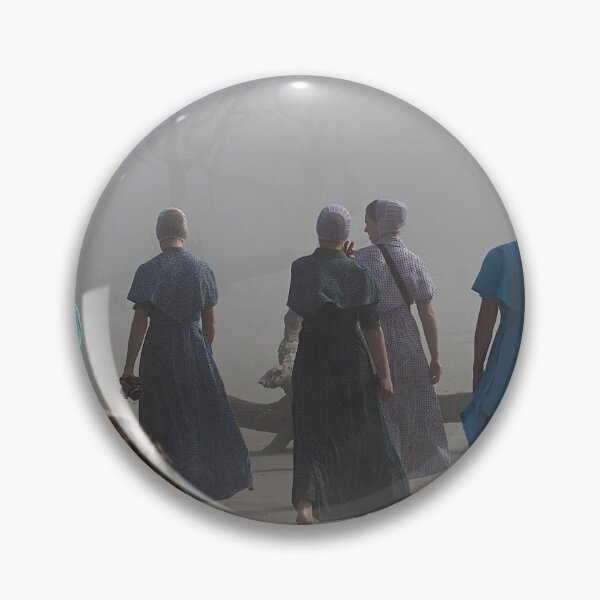 Item preview, Amish women taking a stroll. Driftwood beach foggy morning. designed and sold by lovgeorgia.