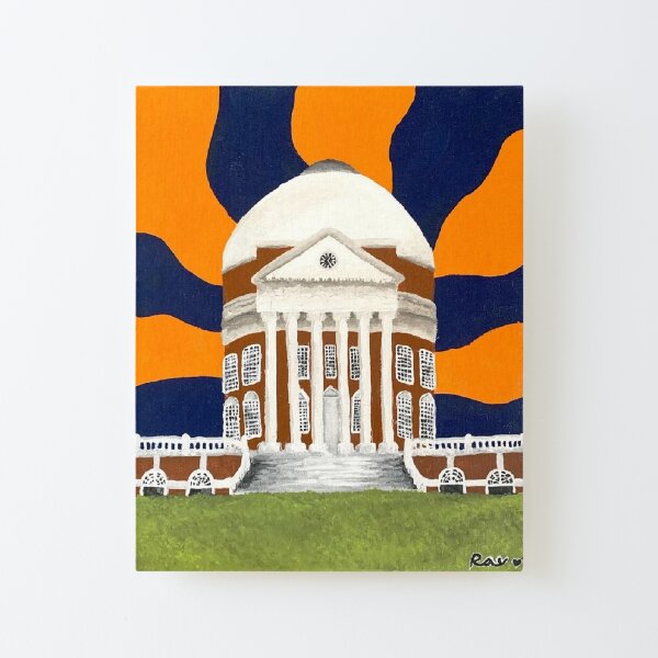 University of Virginia, campus, canvas, popular painting, art, canvas print