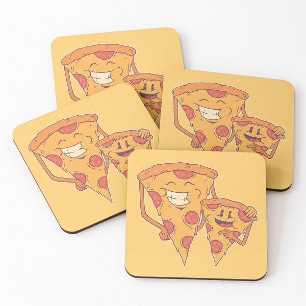 Item preview, Familia feliz de rebanadas de pizza designed and sold by Piztees.