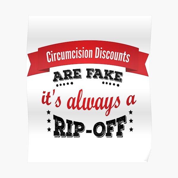 Funny Circumcision Circumcised Foreskin Jokes And Quotes Poster For