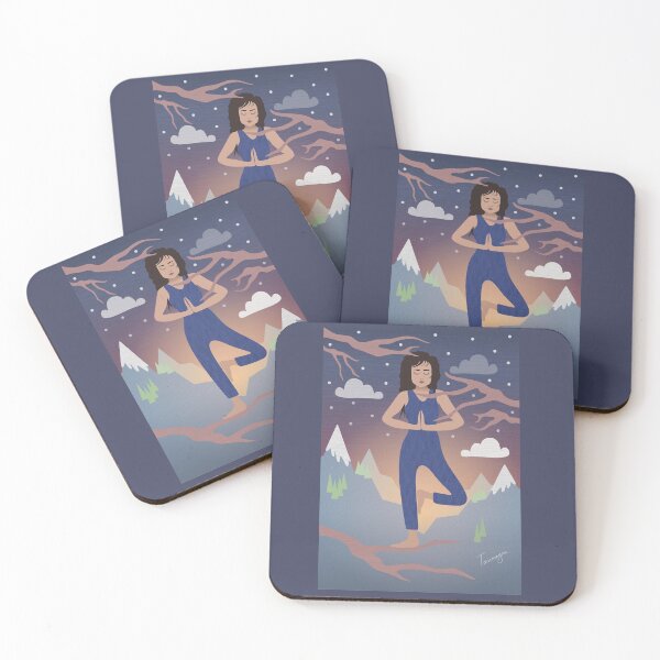 Item preview, Dawn Yoga Tree Pose Artwork designed and sold by TASORA.