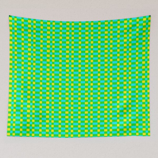 Item preview, Exotic Parrot Reptile Pixel Green Yellow Blue Designs Camouflage Repeating Retro Vintage Patterns designed and sold by TeachUrb.