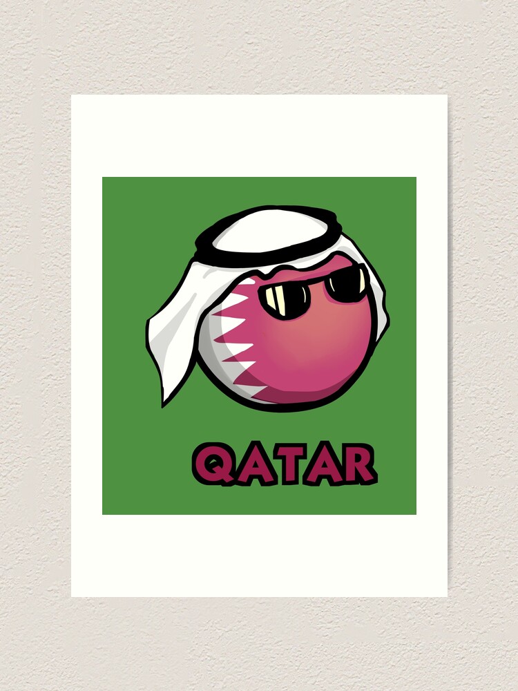 Polandball Qatar Countryball Art Print For Sale By Snazzycorp