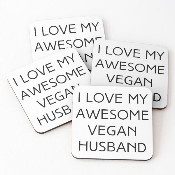 Item preview, I Love My Awesome Vegan Husband, Vegan Valentine designed and sold by WhimsicaliTee.