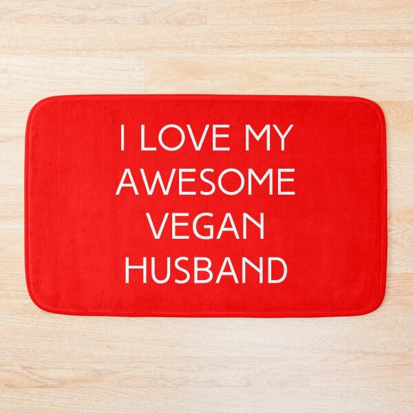 Item preview, I Love My Awesome Vegan Husband, Vegan Valentine designed and sold by WhimsicaliTee.