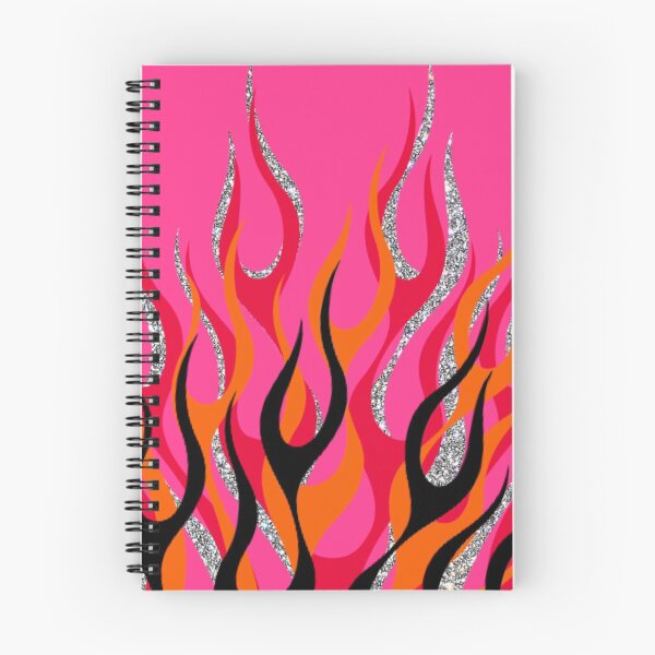 Item preview, pink glitter flames designed and sold by Julia Santos.
