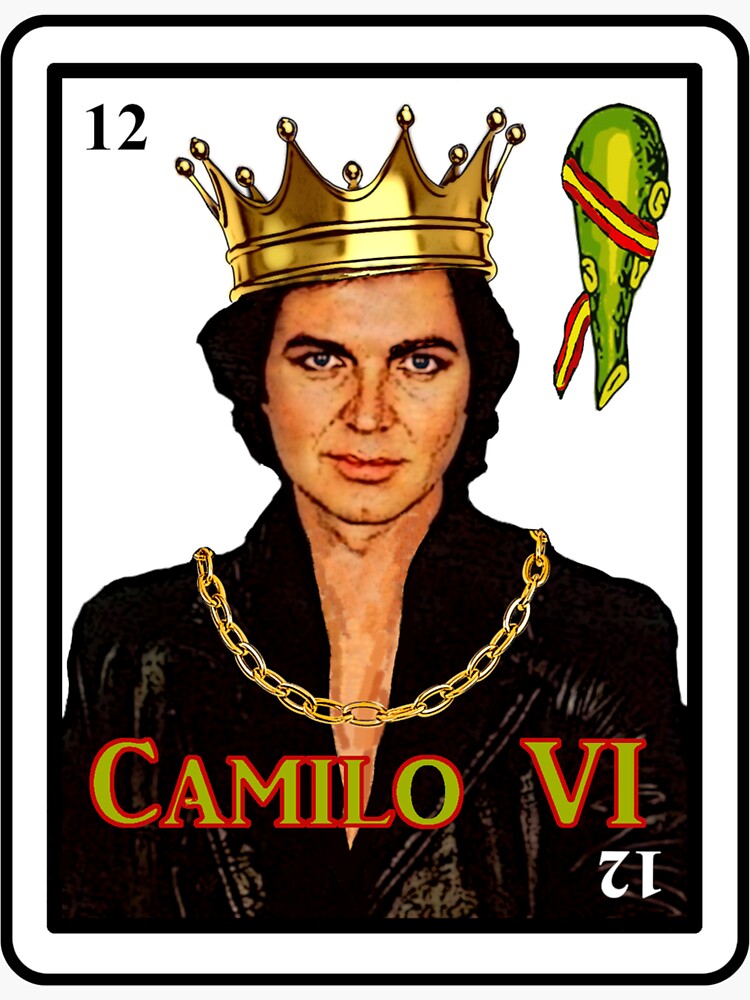 “Camilo Sesto” Sticker by SanFernandez | Redbubble