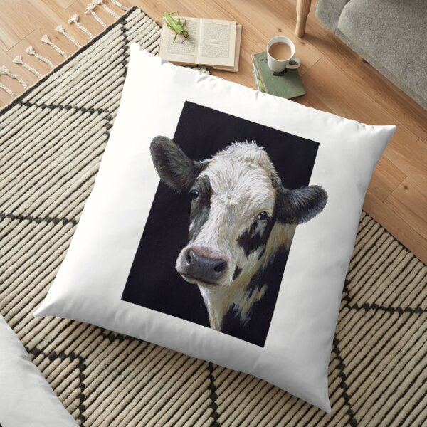 Cow looking at you Floor Pillow