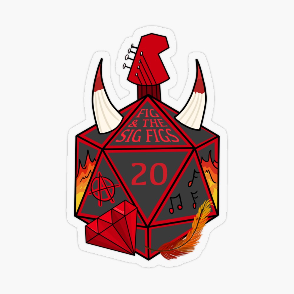 Firelight Fables Stickers D&D Dice Stickers Adventuring Sticker Fantasy  Stickers 