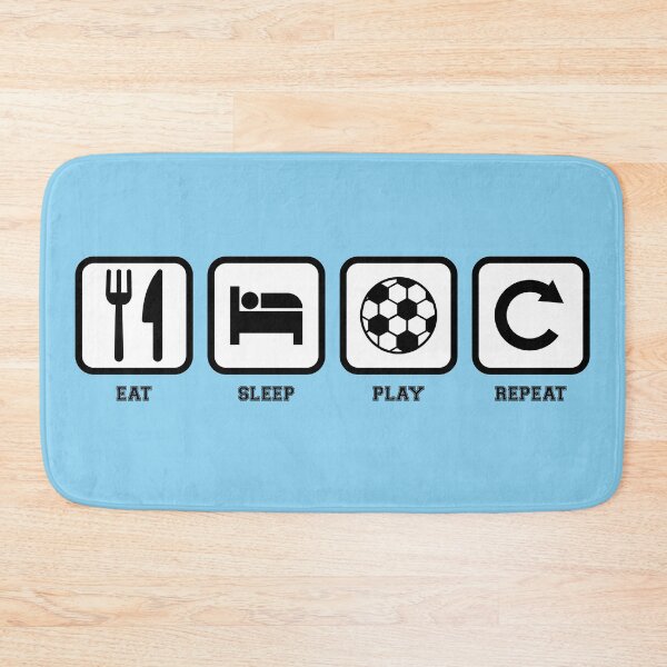 Item preview, Eat Sleep Play Soccer Repeat designed and sold by cmd-art.