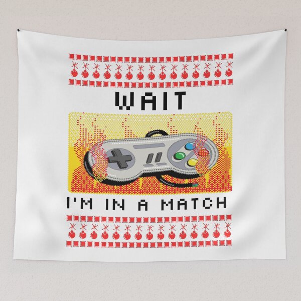 Item preview, Wait Im in a Match Video Games Gamer Talk designed and sold by DiscGolfTees.
