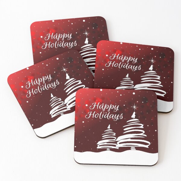 Item preview, Abstract White Trees - RED  designed and sold by serenaking.