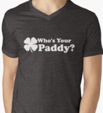 Who's Your Paddy Men's V-Neck T-Shirt