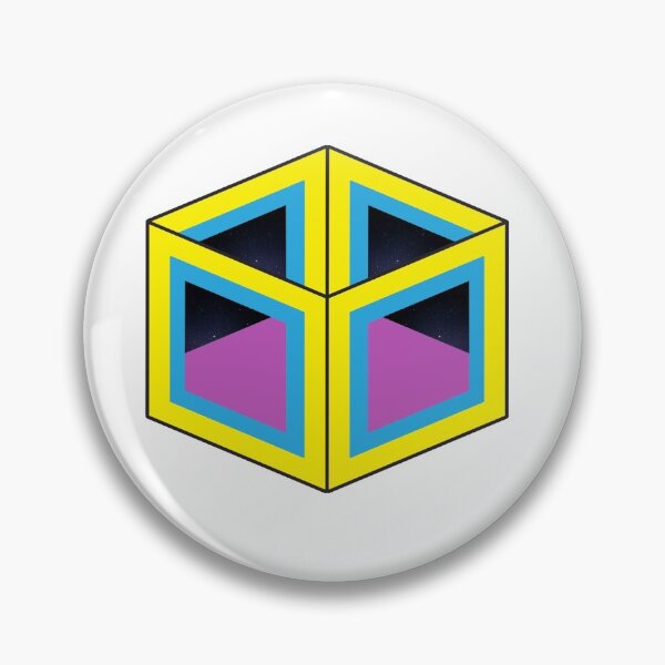 Item preview, Infinity Cube - 3D - Yellow, Purple and Blue designed and sold by d-w-h design.